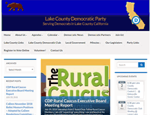 Tablet Screenshot of lakecountydemocrats.org